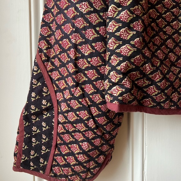 Vintage Adini Indian Block Print Quilted Jacket - Picture 5 of 15